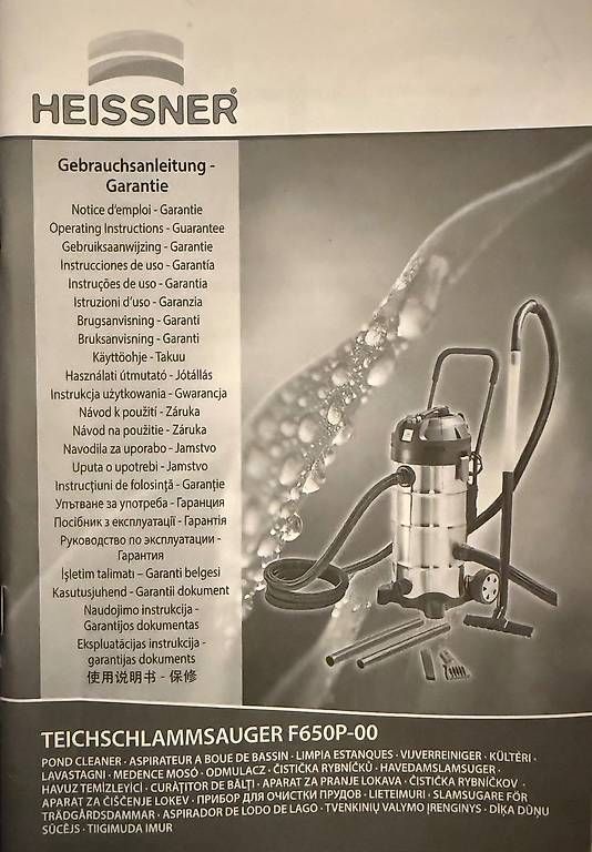 Aspirateurs & Accessoires: Teichschlammsauger F650P-00 – D'occasion à Wolfisberg par Santschi70 3