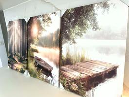 TRILOGIE Natur 105x50 cm! NEU 🔆 3 Wandbilder