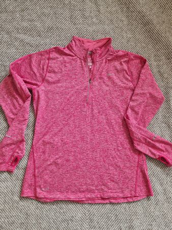 Damen NIKE Running Shirt L Dry-Fit mit half zip