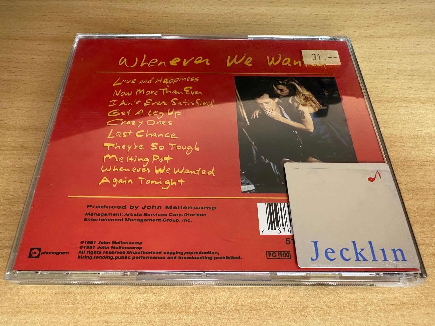 CDs: V1 John Mellencamp – Whenever We Wanted – Gebraucht aus Rikon im Tösstal von Alpenmutz 1