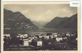 Lugano-Paradiso e Sfondo di Porlezzo