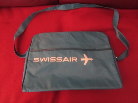 Vintage Swissair Tasche, selten und gut erhalten!