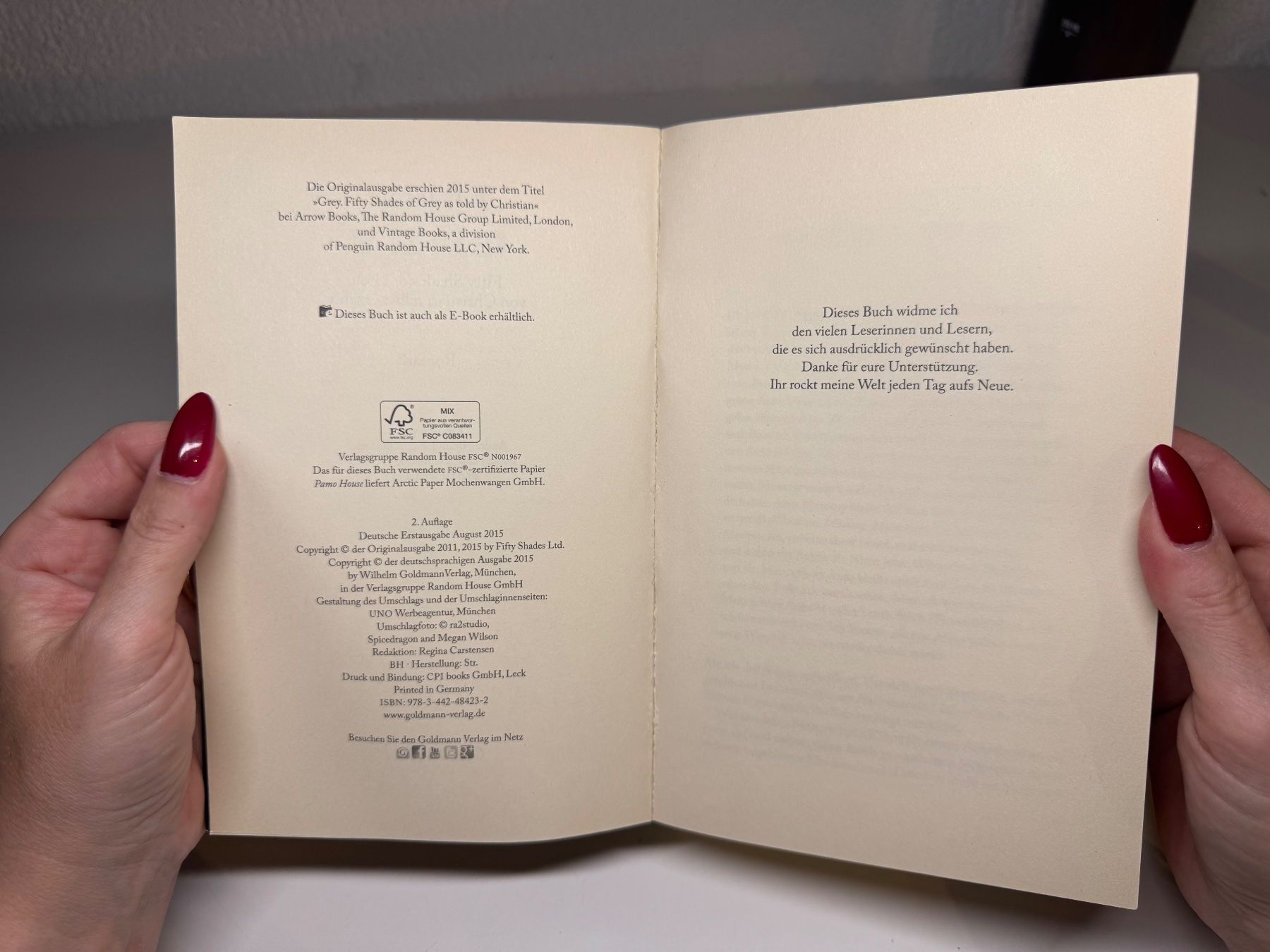 Libri: ROMAN: E.L.James, Grey – Usato da Grosswangen venduto da Deutsche_Romane 3