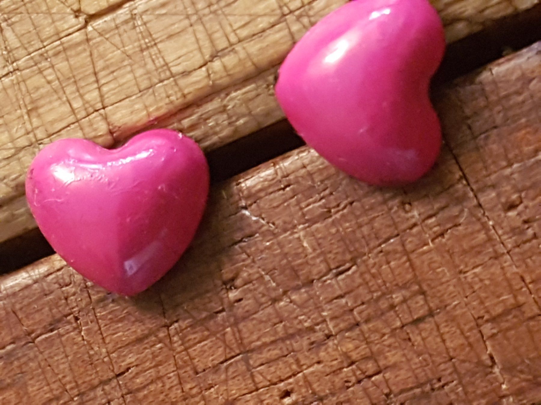Ohrringe & -stecker: Ohrstecker Hasen und Herzen pink – Gebraucht aus Ettingen von Maranathatalitha 2