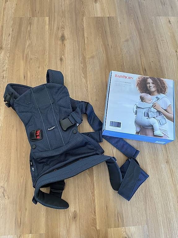 Marsupi portabebè: BabyBjörn One Air, Navy blue – Usato da Obergösgen venduto da hufii