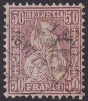 RAAR Sitzende Helvetia 50, Nr.43,top Zähnung+++