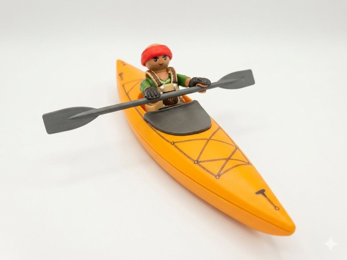 Playmobil Giocattoli: Playmobil, Kajak   (C) – Usato da Gunzwil venduto da Zappelhans 1