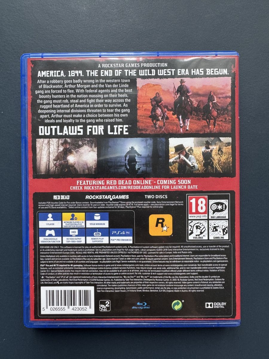 Giochi: PS4 - Red Dead Redemption 2 – Usato da Uznach venduto da r0000000bert_ 1