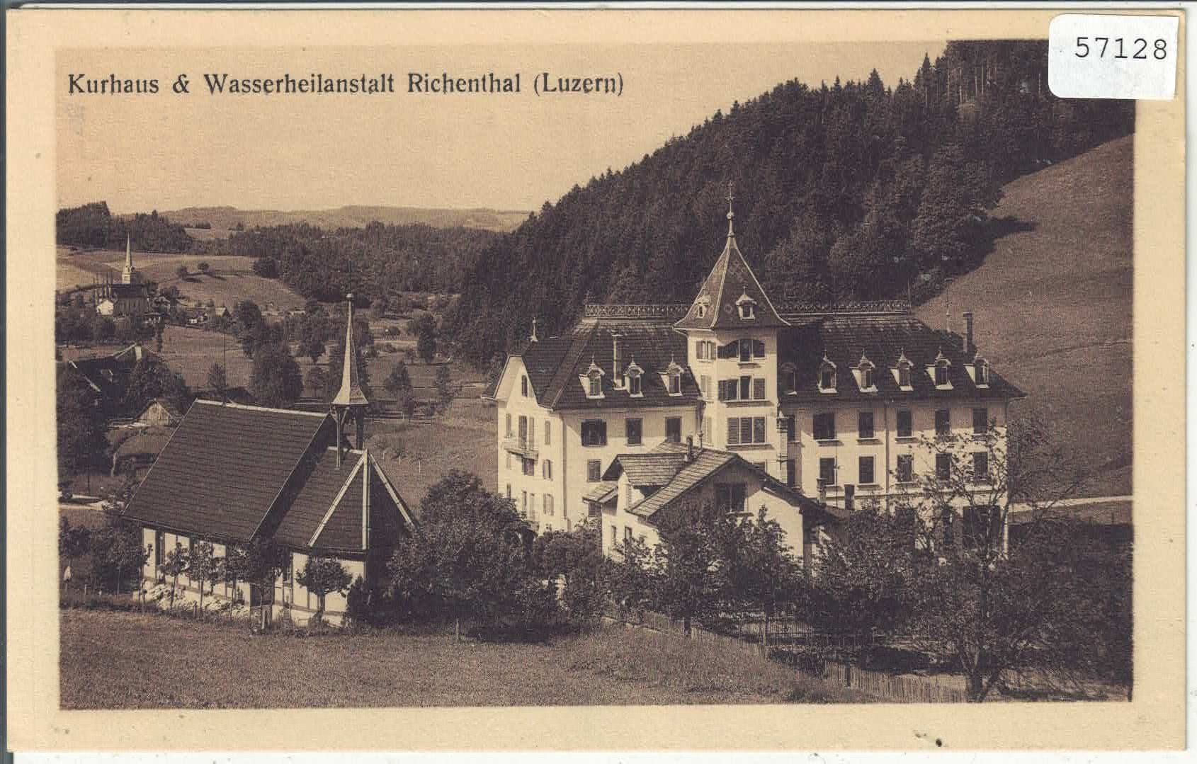 Ansichtskarten: Richenthal - Kuranstalt und Dorf – Gebraucht aus Ettingen von Kartenplanet