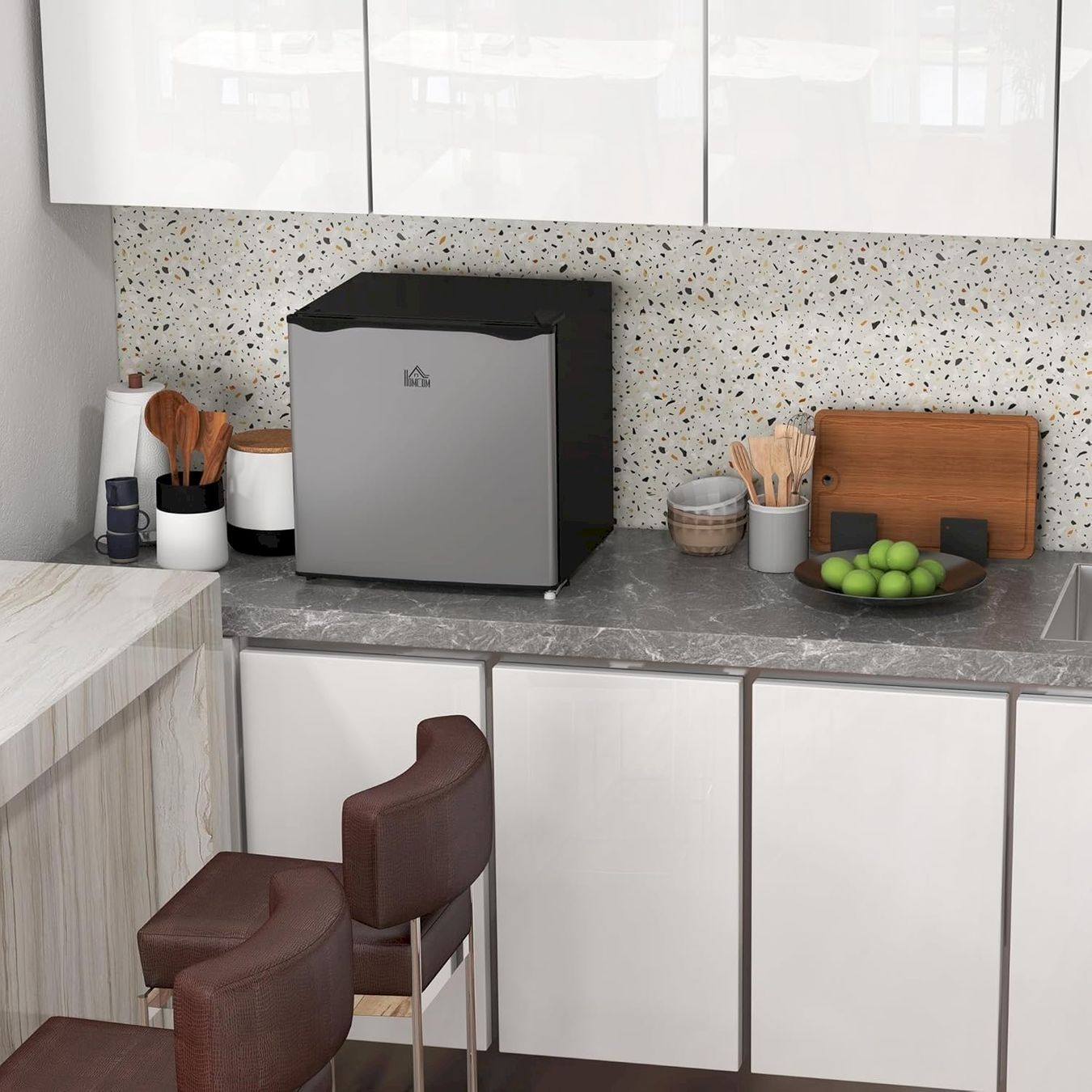 Frigoriferi & Refrigeratori: HOMCOM Mini-Gefrierschrank 35L silber – Nuovo e nell'imballaggio originale da Bottighofen venduto da zaap 2