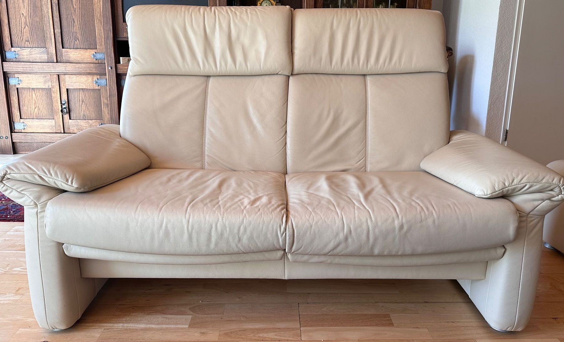 Divani: 2er Sofa Leder beige – Usato da Uetikon am See venduto da manoka1