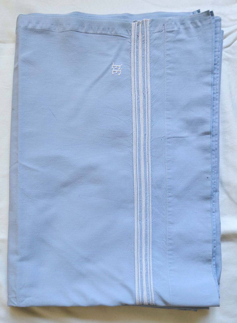 Bettwäsche: Leintuch, Oberleintuch , 100% Baumwolle – Gebraucht aus Basel von Sweet-Yarns01