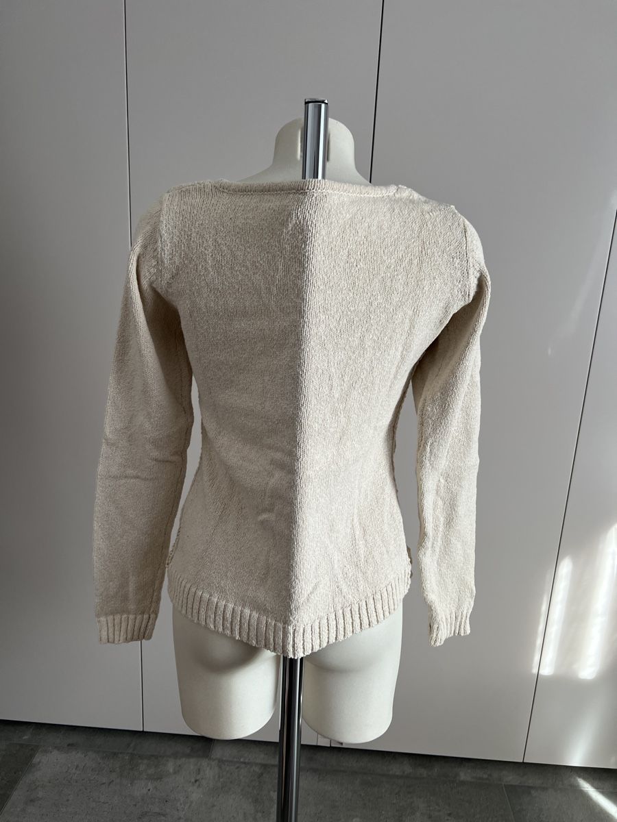 Maglioni & Felpe: Object Ivory Crochet Knit Top - Boho Chic for Summer Days – Usato da Cama venduto da UnleashdByAna 1