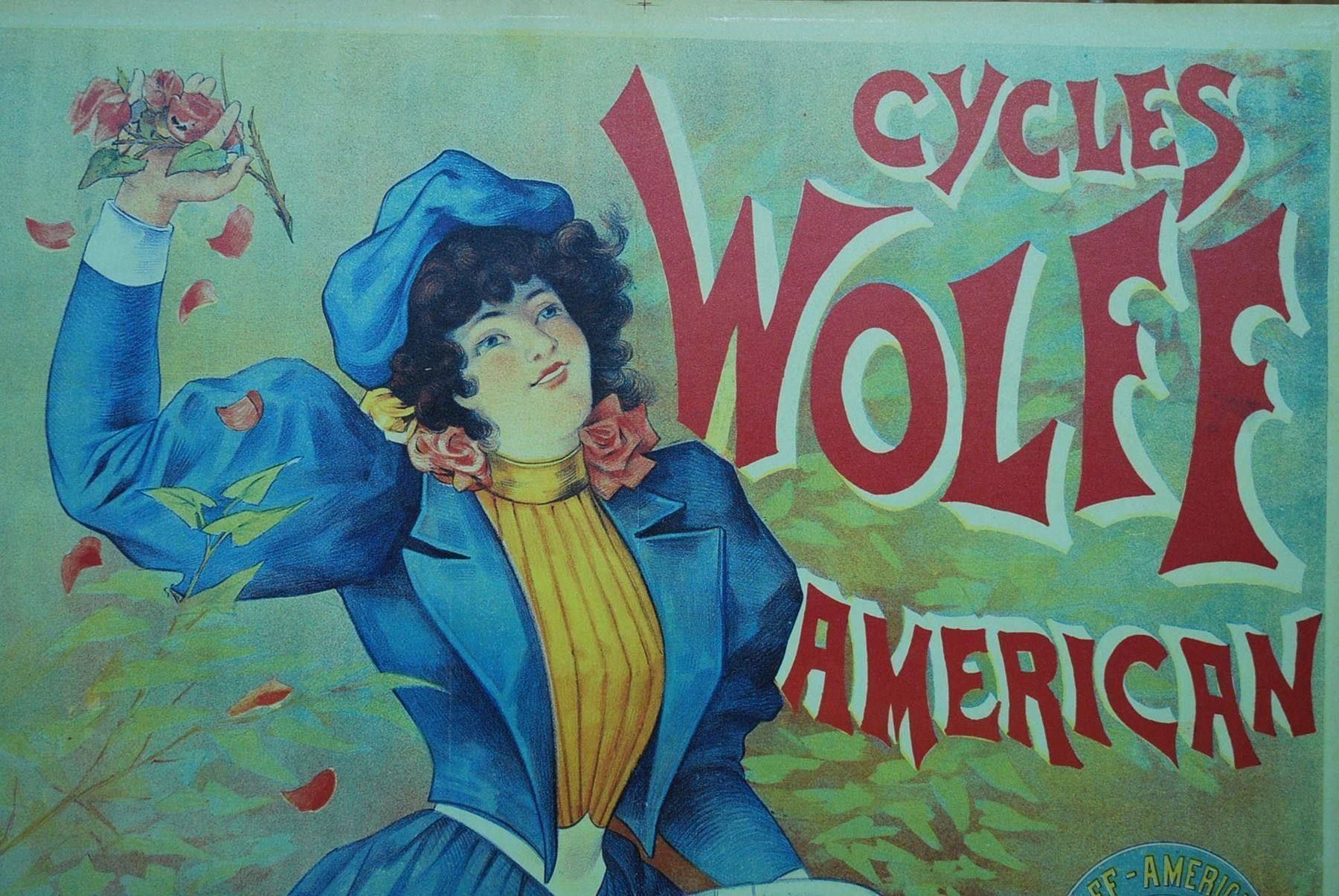 Poster & Bilder: CYCLES WOLFF AMERICAN 1895 – Gebraucht aus Schaffhausen von vintageworld 2