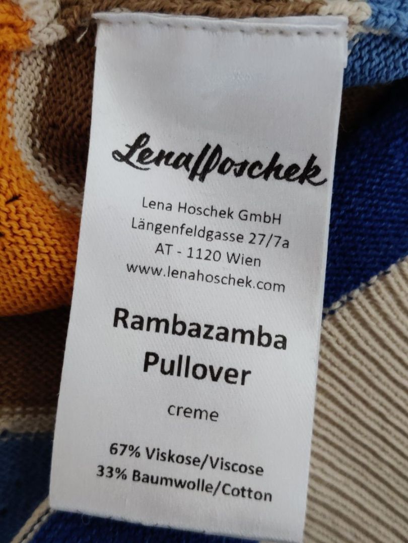Lena Hoschek Maglioni & Felpe: LENA HOSCHEK Pulli Pullover RAMBAZAMBA Baumwolle Gr.M – Usato da Winterthur venduto da Lotusherz 6