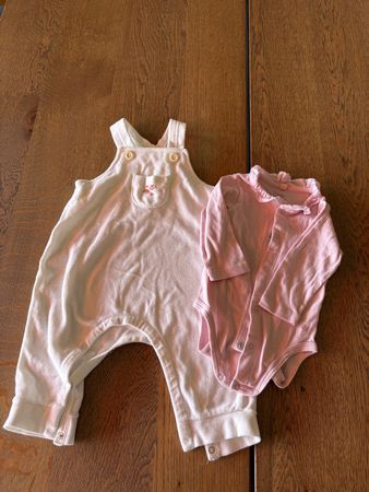 Salopette + body, Petit Bateau 6 mois