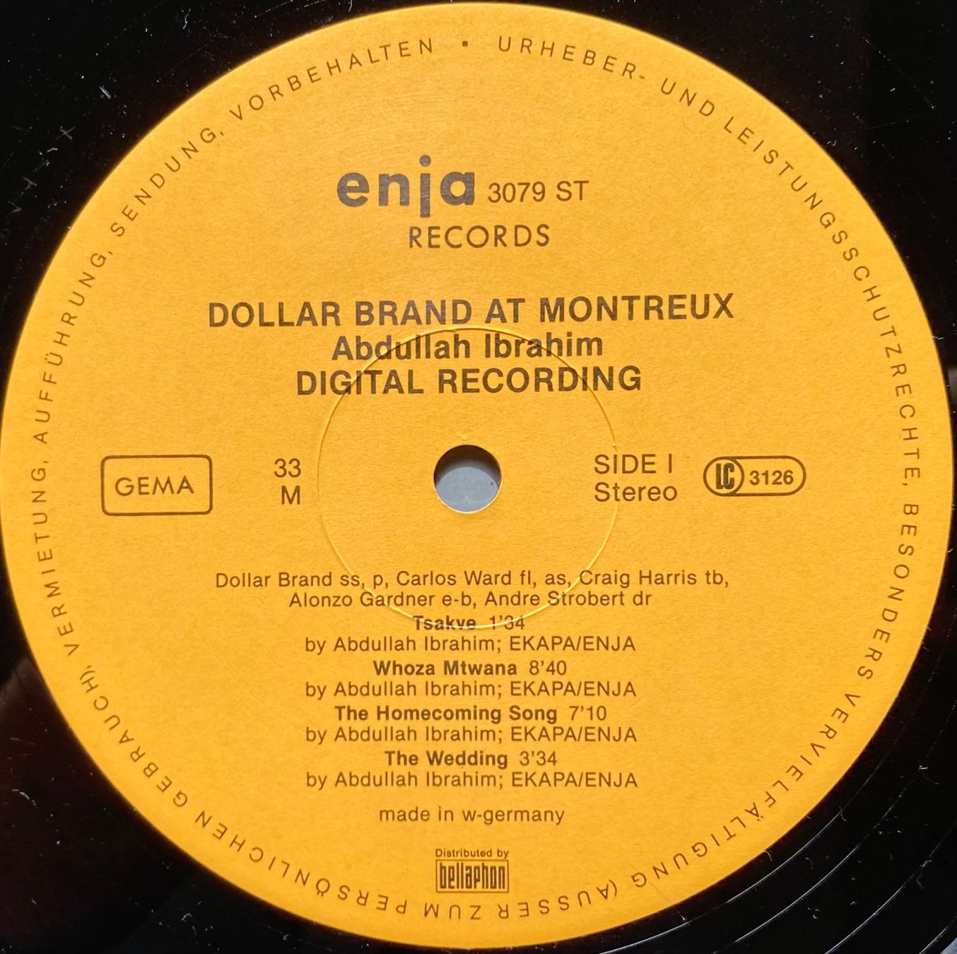 Dischi in vinile: DOLLAR BRAND - AT MONTREUX – Usato da Poliez-Pittet venduto da Newtown-Records 2