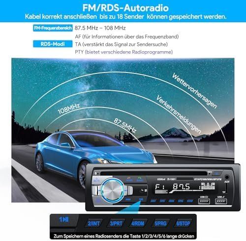 Radio: Autoradio 1DIN BT – Nuovo e nell'imballaggio originale da Hundwil venduto da tec_mm27 4