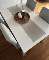 IKEA BJURSTA weiss ausziehbar 140–220×84 cm+4 Stühle gratis
