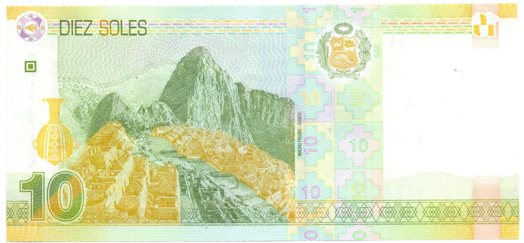 Banconote: Peru 10 Soles 10.3.2016 P192a XF – Usato da Au SG venduto da Zogu 1