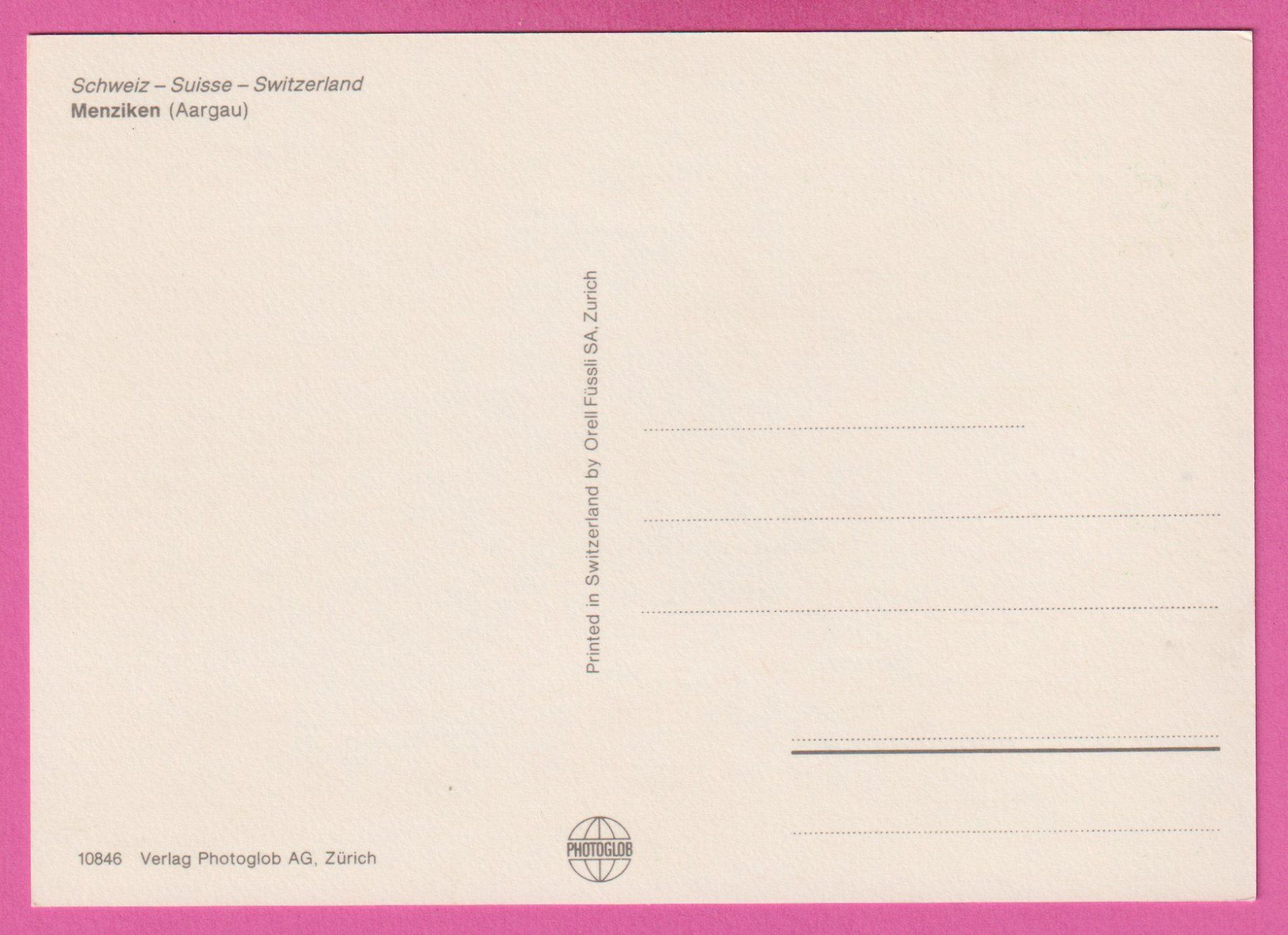 Cartoline postali: Menziken AG 8-Bild Karte – Usato da Einsiedeln venduto da dillie 1