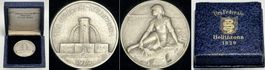 BELLINZONA - EIDGENÖSSISCHES SCHÜTZENFEST 1929 Silber Etui