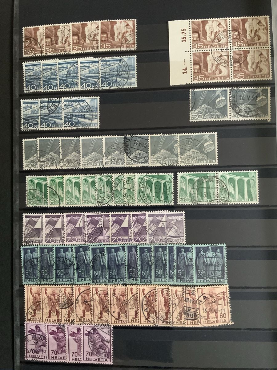 Alle Briefmarken: Briefmarken Schweiz – Gebraucht aus Binningen von chr_cr5n 1