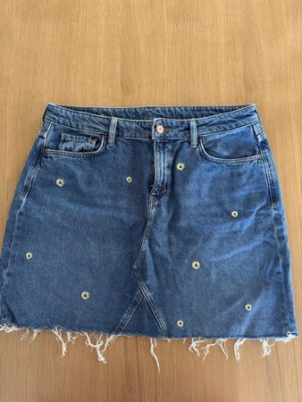 Jeansrock Esprit bestickt Grösse 31 guter Zustand