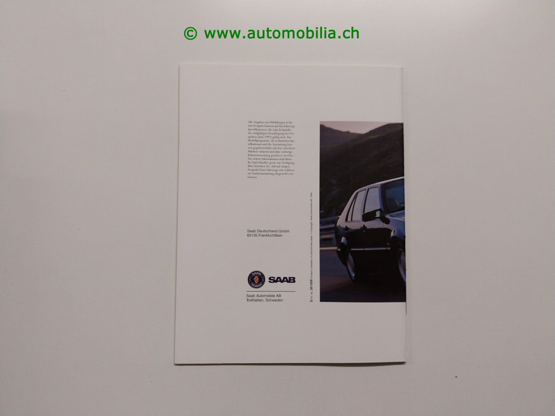 Saab Dokumente: Saab 9000 1994 Prospekt deutsch – Gebraucht aus Weingarten-Kalth von Bettelbruenneli 9
