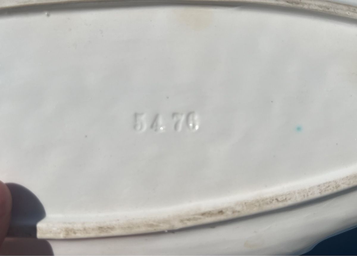 Piatti di portata: Ancien plat à poisson faïence peinte main – Nuovo (secondo la descrizione) da Genève venduto da DELIRBEADS 8