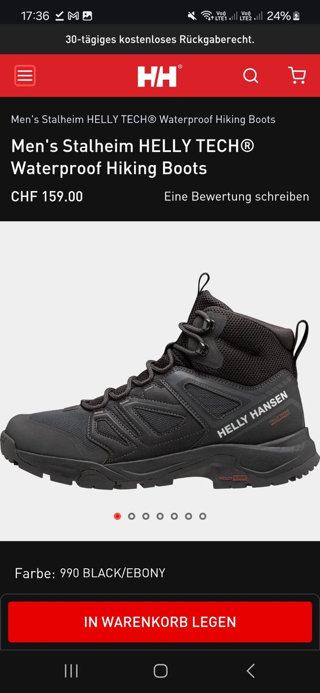 Helly Hansen Scarpe da uomo: Helly Hansen Stalheim Wander/Trekkingschuhe 42.5 – Usato da Bern venduto da watchcomp. 1