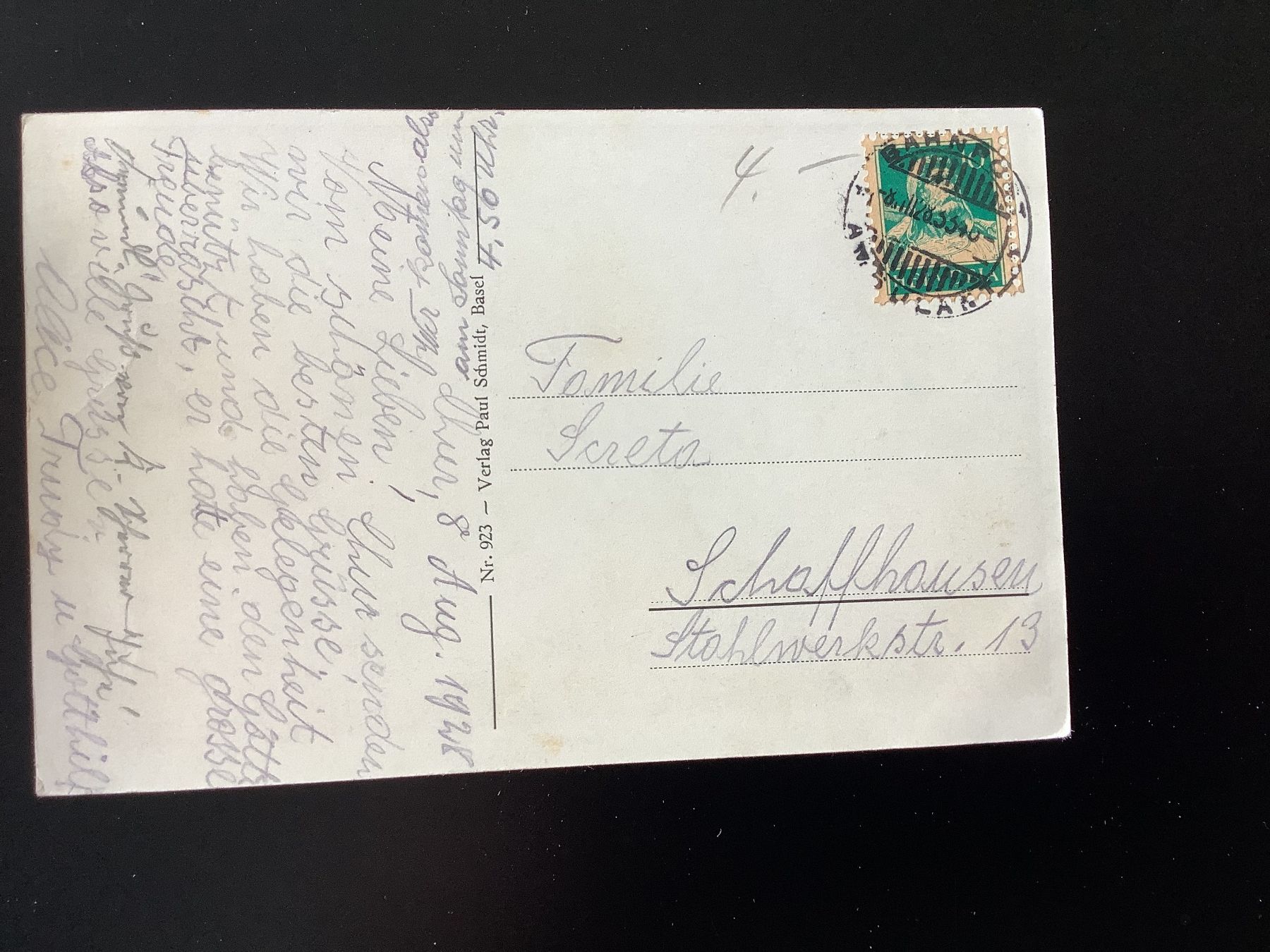 Cartoline postali: Chur - gelaufen 1928 – Usato da Bassersdorf venduto da F-104fan 1