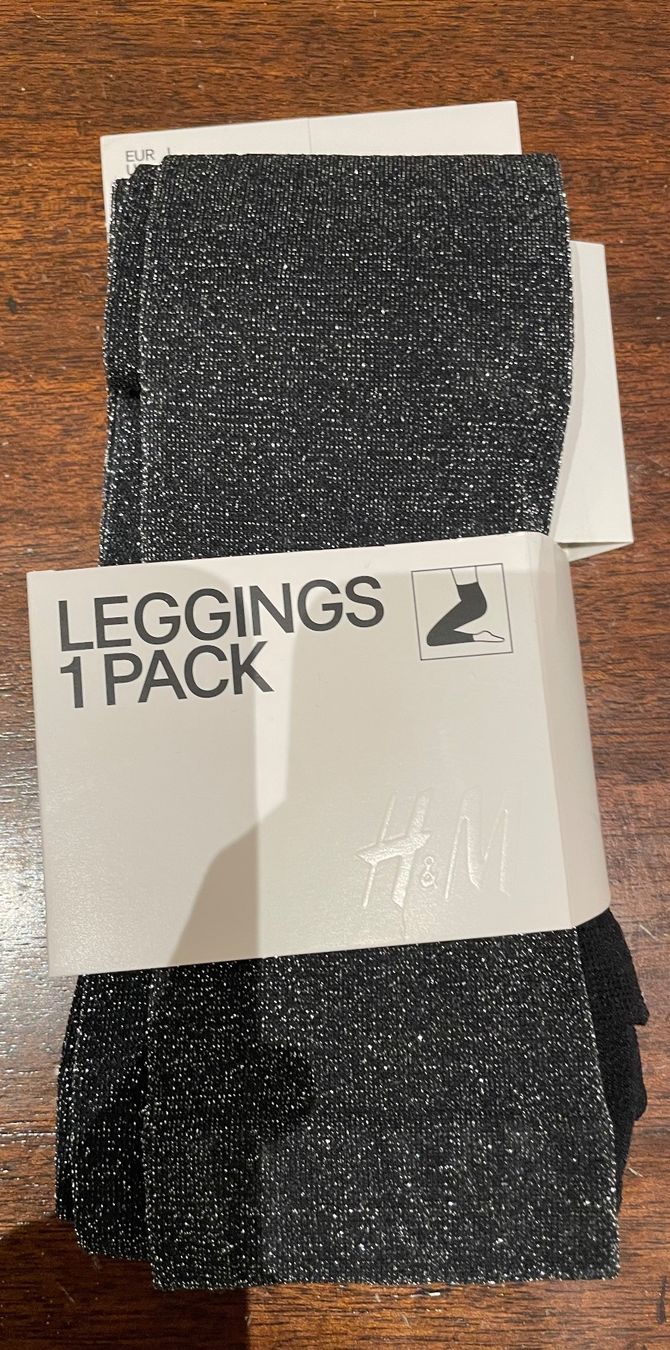 H&M Leggings: NEW H&M Glitzer Leggings / Stretchhose – Nuovo e nell'imballaggio originale da Zürich venduto da Sarazrh