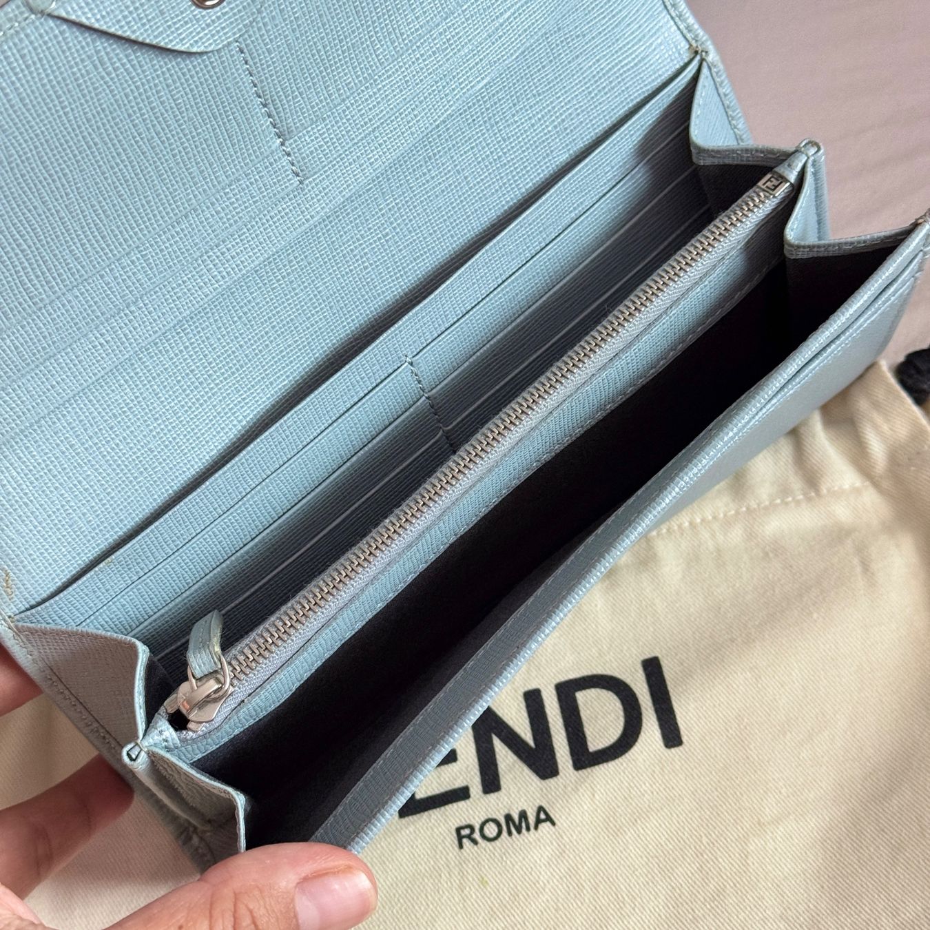Fendi Portamonete: FENDI Wallet Continental Leather RFID – Usato da Geneve venduto da DarlingVintage 2