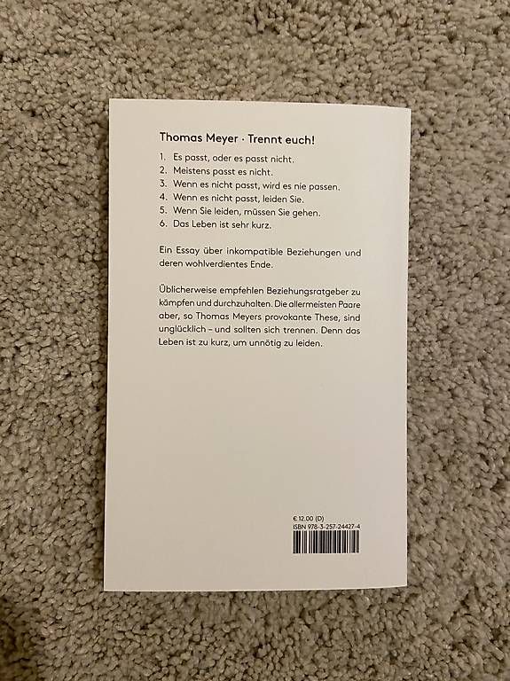 Livres: BUCH Trennt Euch!  – D'occasion à Tägerwilen par lea_vs97 1