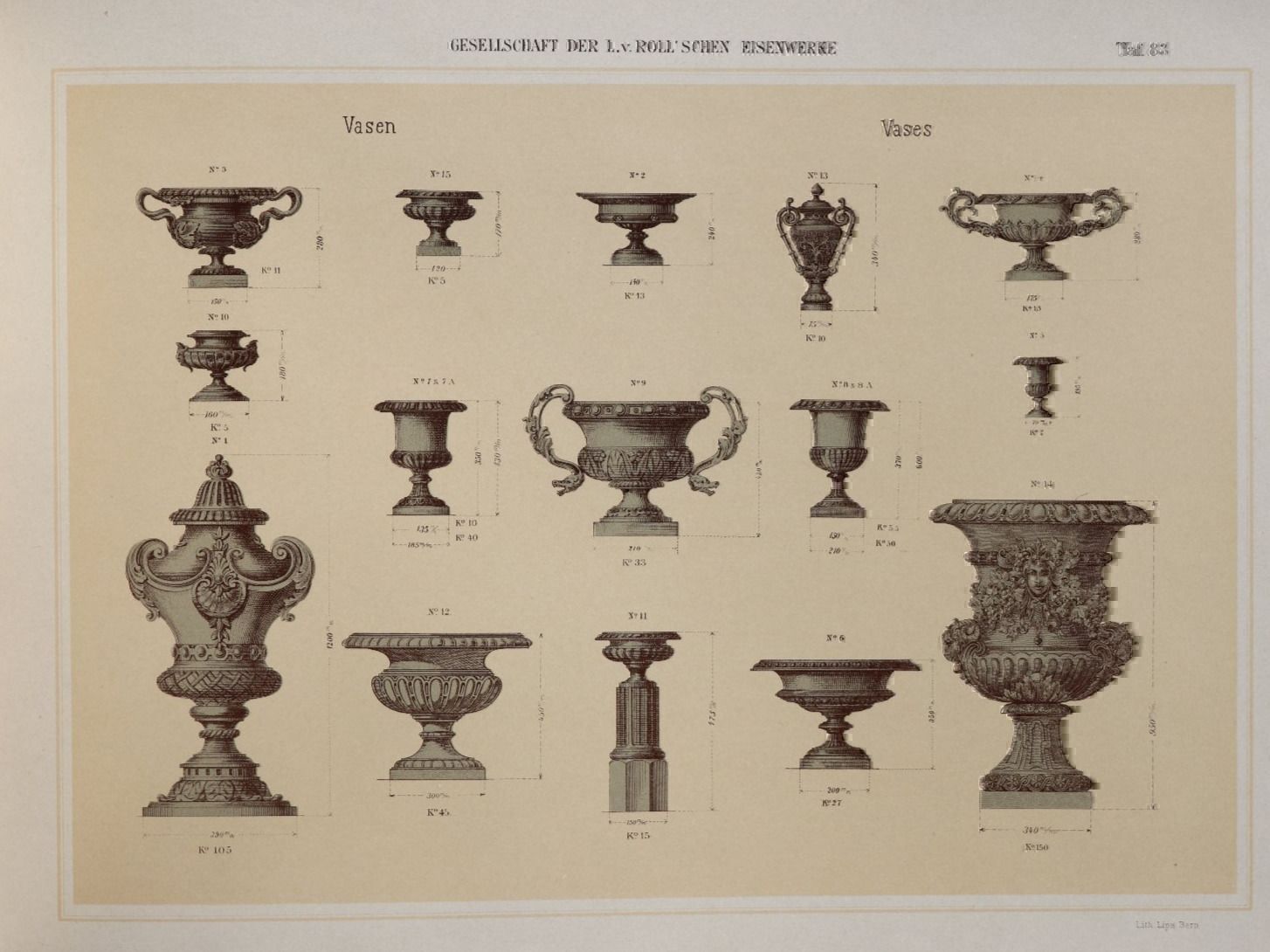 Bücher: ORNAMENT-GESELLSCHAFT VON ROLL,CLUS,1902 – Gebraucht aus Guensberg von Herzaktion 7