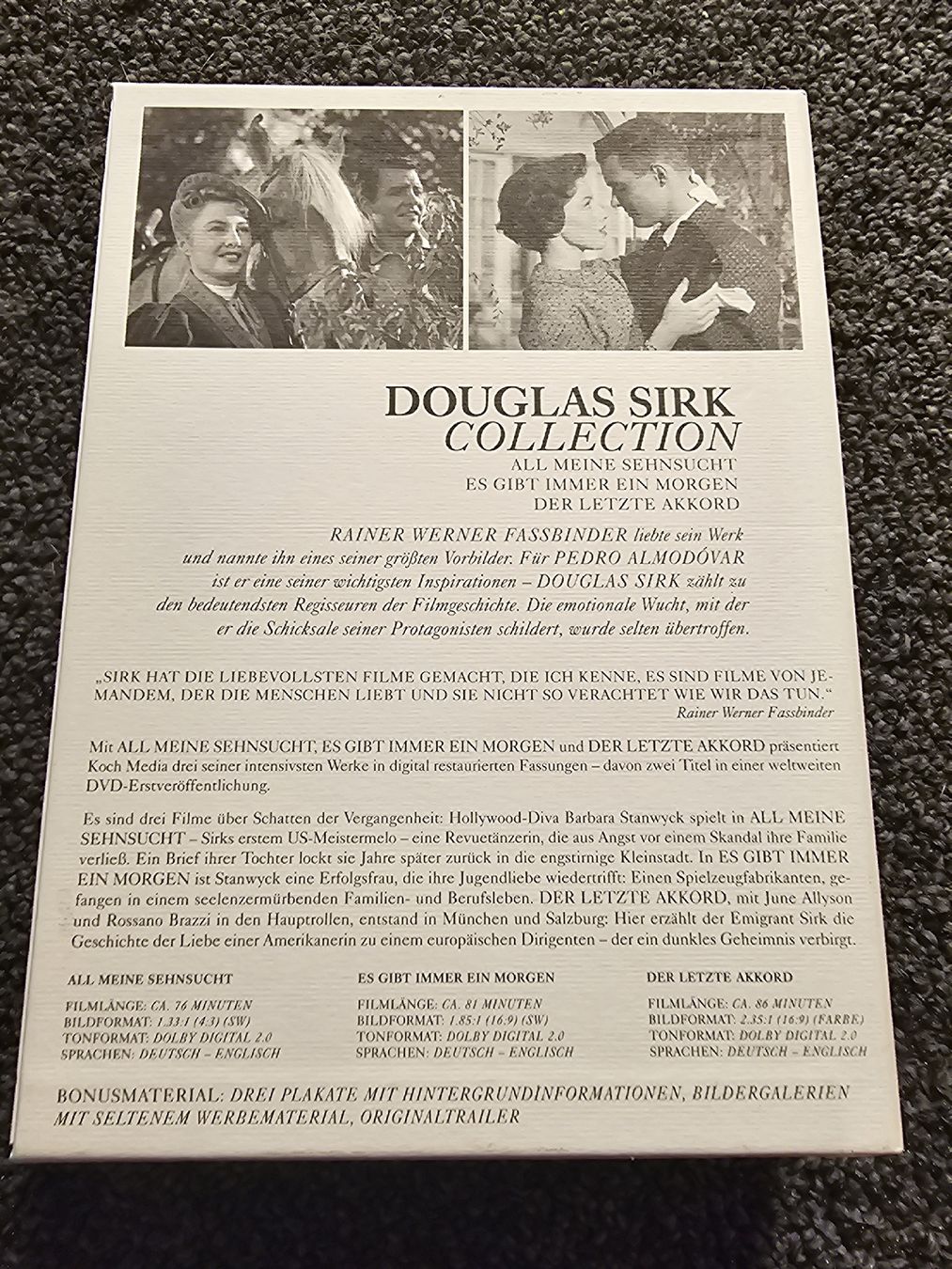 Tous les DVDs: Douglas Sirk Collection  – D'occasion à Ruswil par jan_bxl5 1