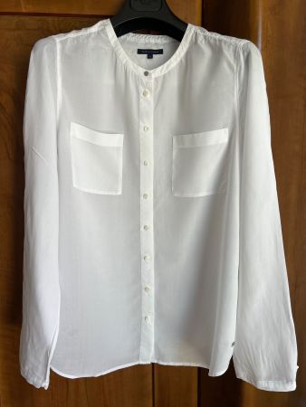 Tommy Hilfiger Bluse Weiss Gr. 12 Leicht und elegant für ...