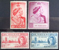 ST. VINCENT: Noces d'argent royales 1948, victoire 1946 *