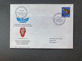 FDC Bellinzona 1968 Aerophilatelie mit Stempel und Briefm...