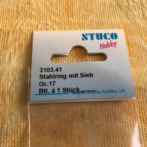 Kit bricolage: STAHLRING MIT SIEB GR.17 – Nuovo e nell'imballaggio originale da Ostermundigen venduto da wini63 1