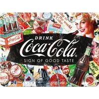 Blechschild 3D-COCA COLA-SIGN OF GOOD TASTE - 15X20 CM