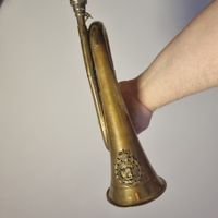 Antikes Signal-Horn Kupfer/Messing Ontario Regiment Kanada