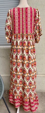 Magnifique robe longue MADE IN ITALY 100%viscose bohème chic