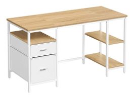 Computertisch Bürotisch Schreibtisch 3 Ablagen JORIS