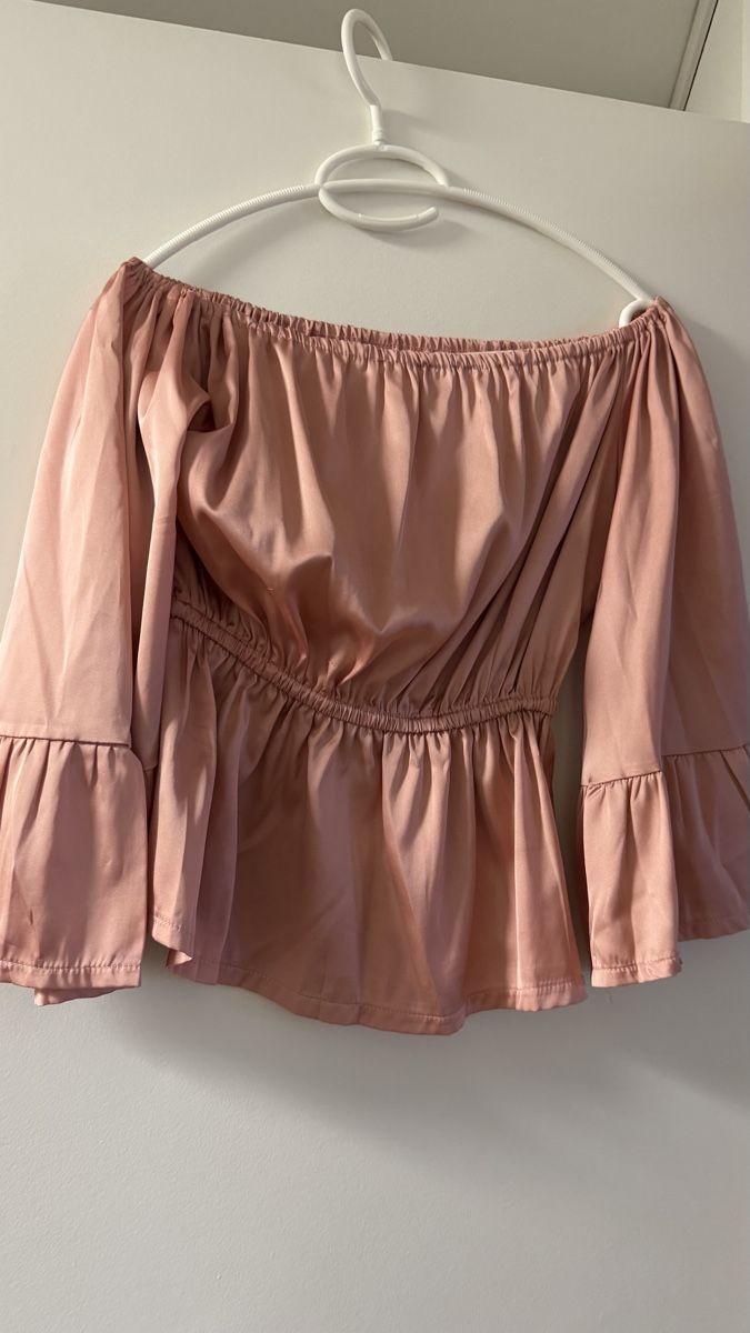 Camicette: Rosa Bluse, schulterfrei – Usato da Bern venduto da 18valeria__