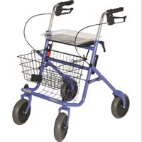 Rollator Stahl blau