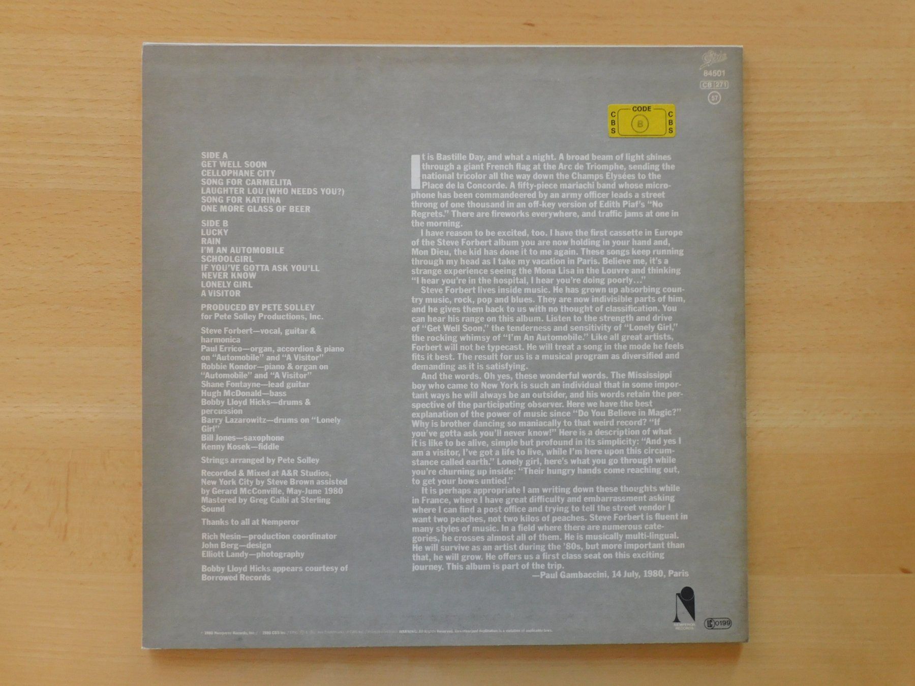 Schallplatten: Steve Forbet - Little Stevie Orbit" – Gebraucht aus Emmenbrücke von Dickens 1