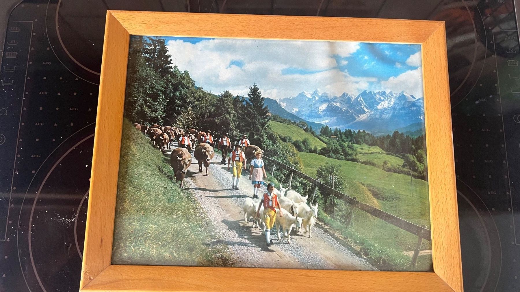 Cornici: Appenzeller Alpabzug Bild mit Holzrahmen – Usato da Schübelbach venduto da Dolly990_2
