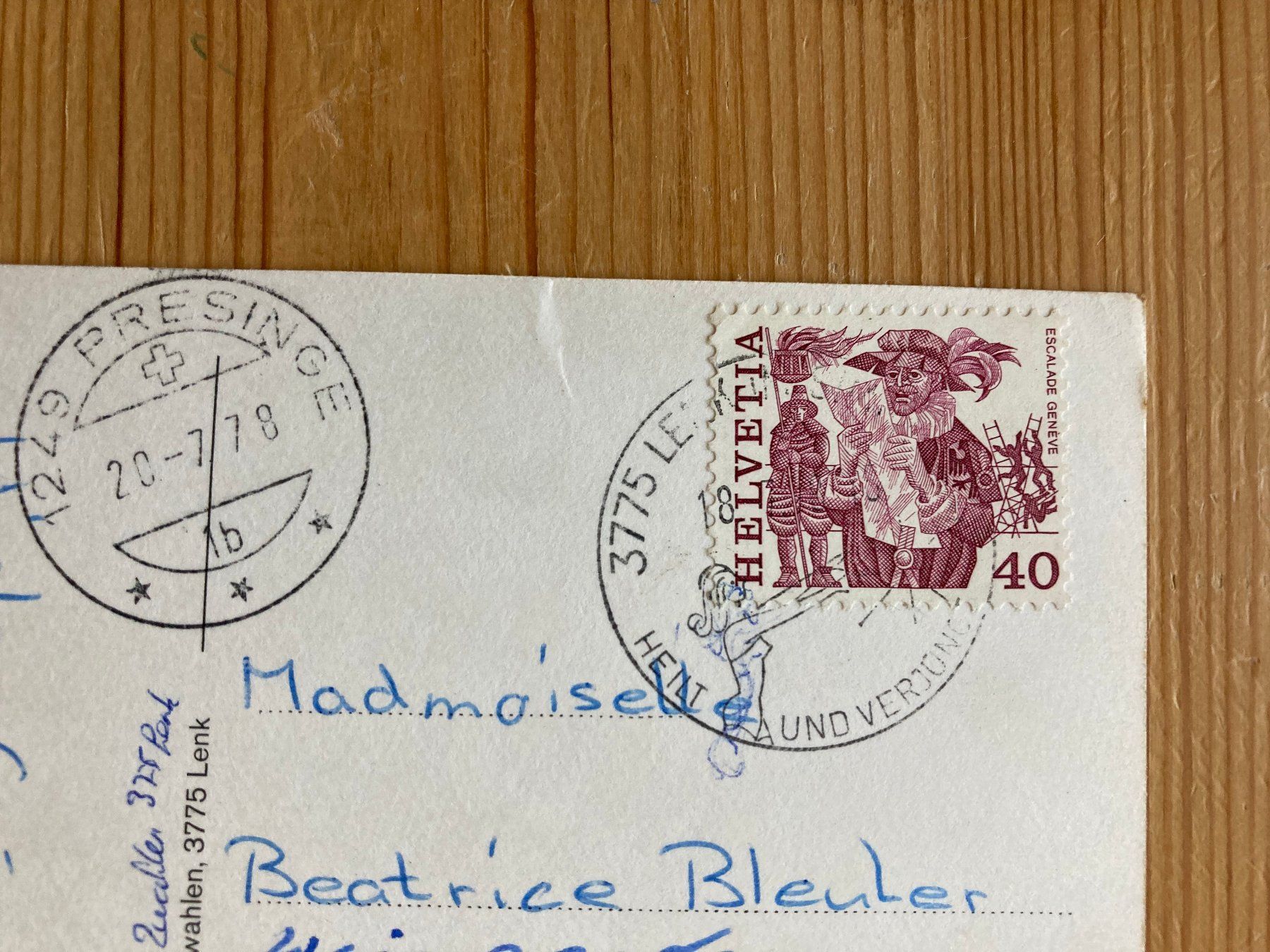 Cartoline postali: Lenk - Berner Oberland - AK 1978 – Usato da Oberuzwil venduto da Henri09 1